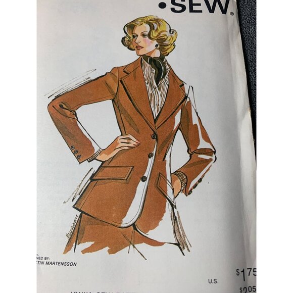 Kwik Sew Misses Jacket Sewing Pattern sz 12-16 734 - uncut - Picture 2 of 9